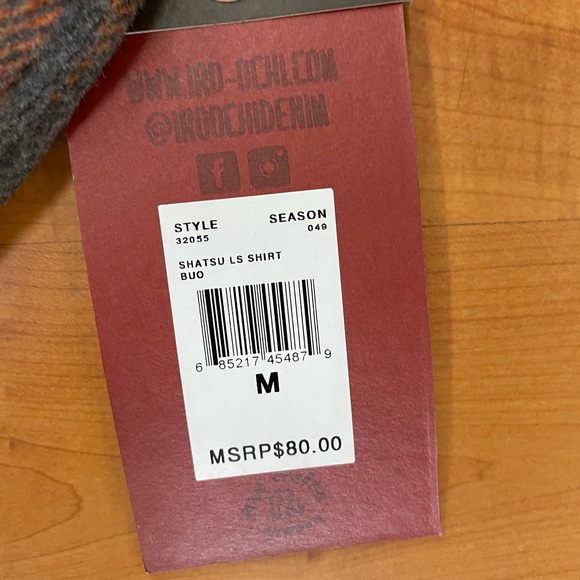 Iro-Chi Men’s Thick Flannel Shirt - Picture 3 of 3